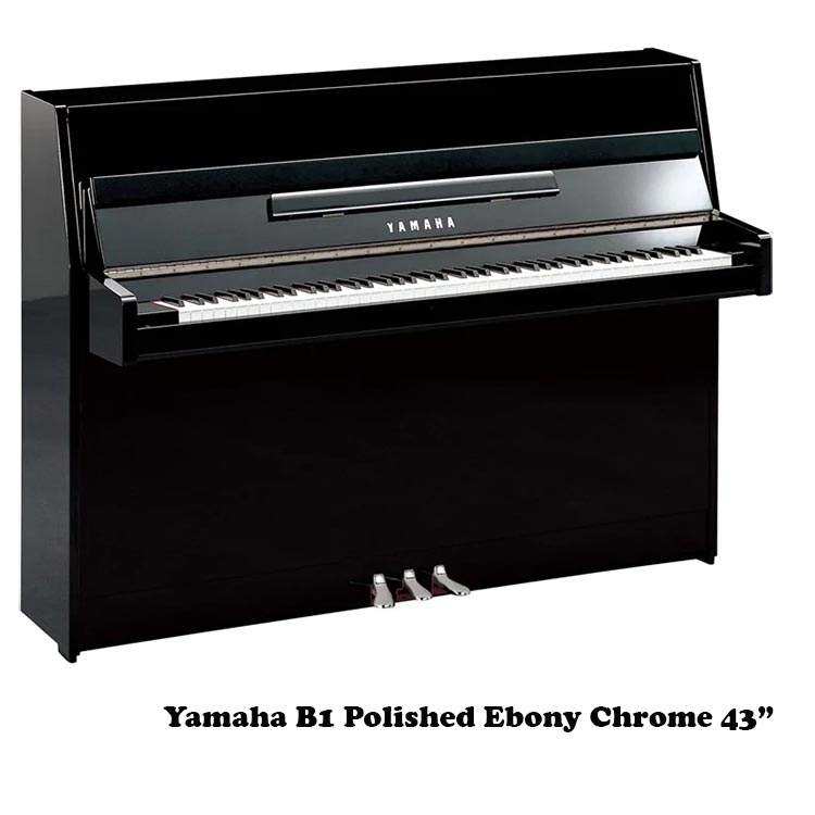 yamaha b1 polished ebony 43 inch upright piano