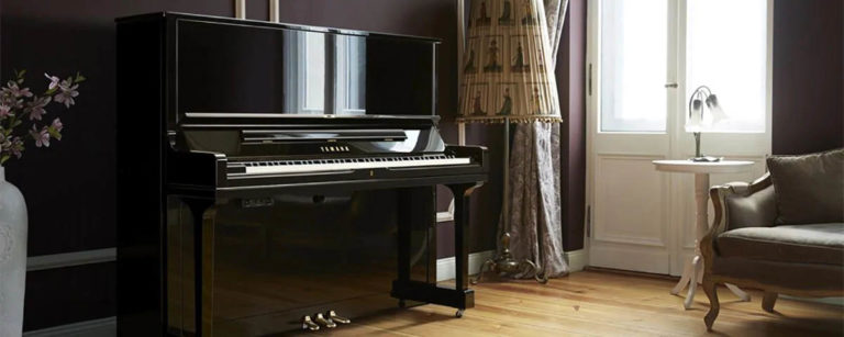Yamaha Upright Acoustic Piano in a room