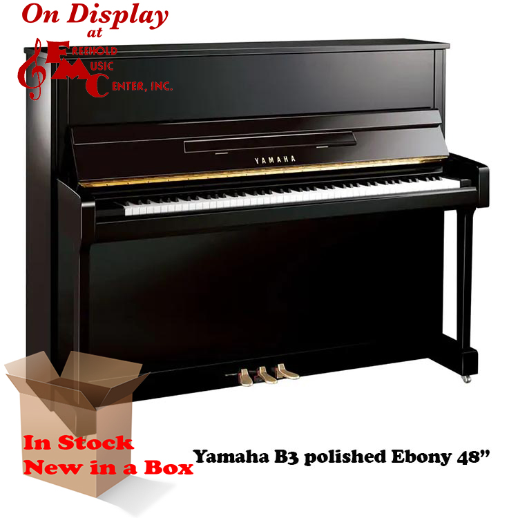 Yamaha B3 Polished Ebony New Piano for Sale