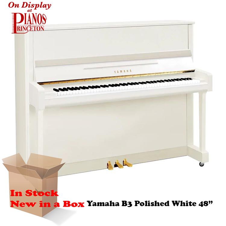 Yamaha B3 Polished White new piano