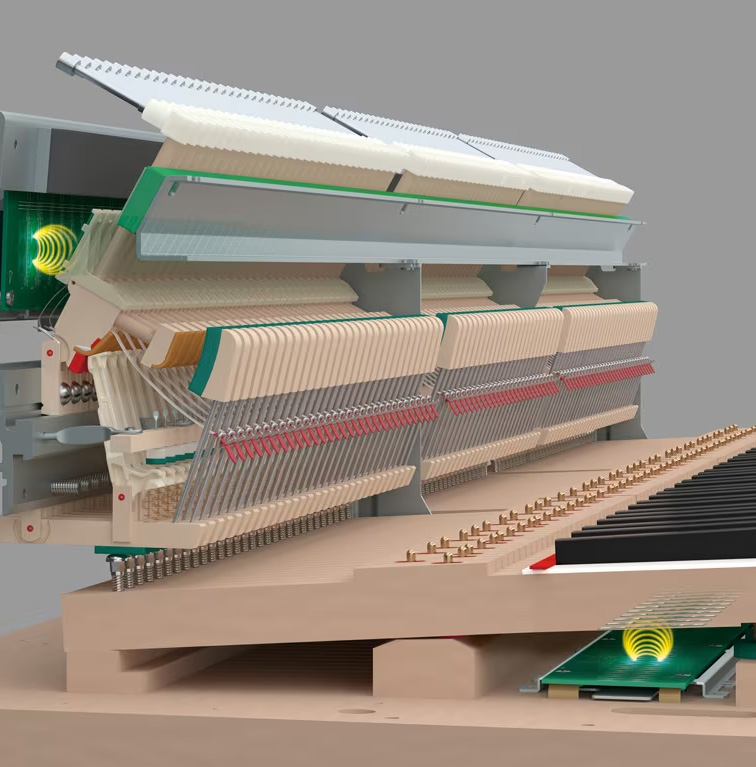 Yamaha nu1xa upright piano action 