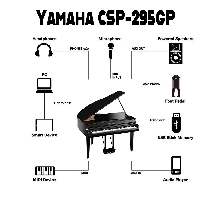 Yamaha CSP-295GP Clavinova Digital Piano - Freehold Music Center