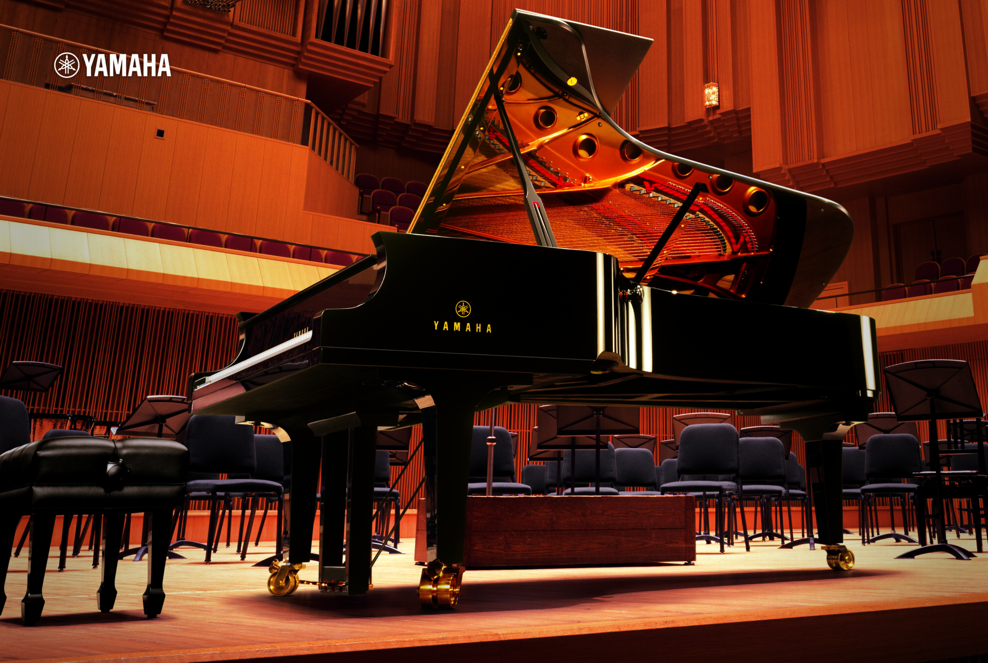 Yamaha CFX Concert Grand Piano on stage