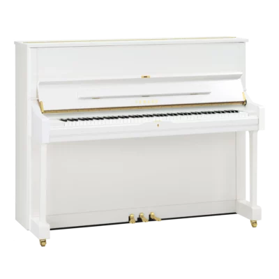Yamaha U1 Upright Piano in Polished White Finish