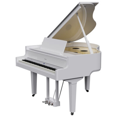 Roland GP-9M  Digital Piano Moving Keys | Polished White