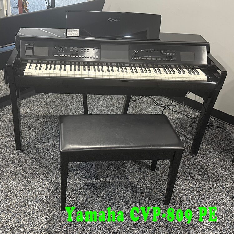 yamaha cvp-809 polished ebony used clavinova digital piano for sale