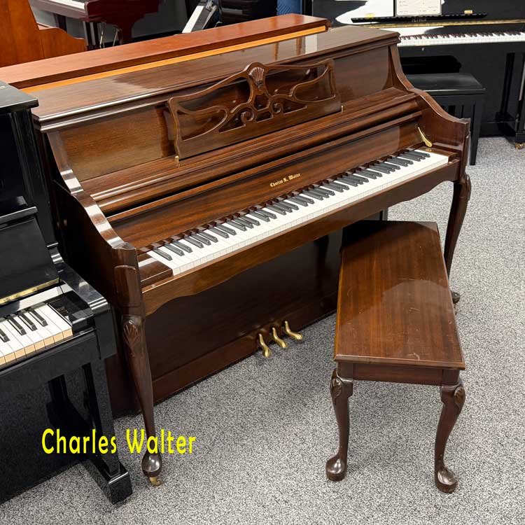 used charles walter upright piano for sale