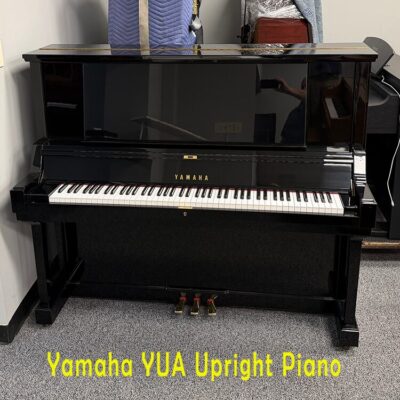 yamaha yua polished used upright piano